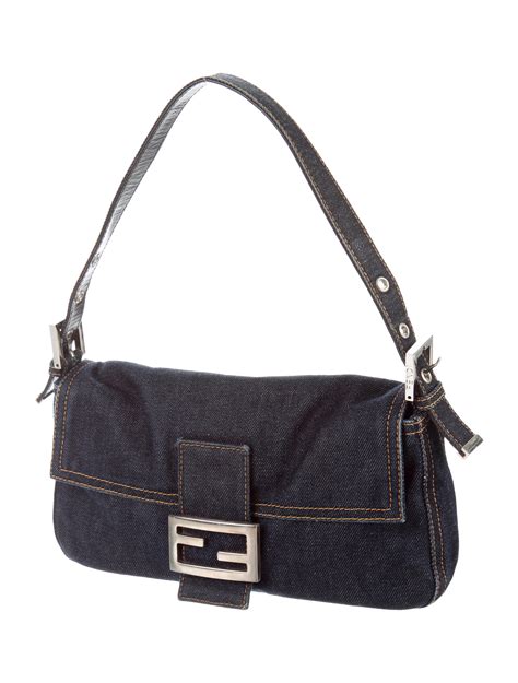 vintage baguette fendi|fendi vintage denim bag.